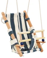 Leżaczki i huśtawki - Niebiesko-biała huśtawka dla dziecka F4-F69 - miniaturka - grafika 1