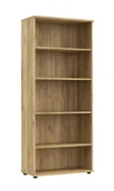 Regały biurowe - Elior Klasyczny regał biurowy z otwartymi półkami dąb craft E4-B99 - miniaturka - grafika 1