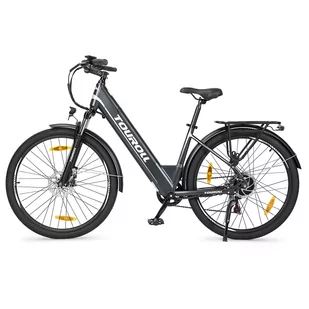 Rower trekkingowy Touroll J1 ST z silnikiem 250W, kołami 27,5 cali, baterią 561,6Wh, zasięgiem 100km - Rowery - miniaturka - grafika 4