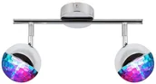 Lampy sufitowe - Candellux Lampa sufitowa 2-punktowa LED PARTY chrom 92-67760 - miniaturka - grafika 1