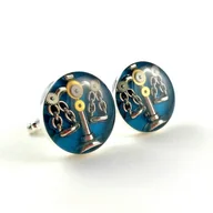 Spinki do mankietów i krawatów - SPINKI - Dla radcy prawnego (blue) - miniaturka - grafika 1