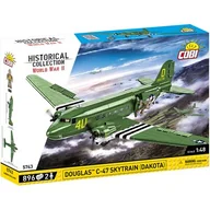 Klocki - KLOCKI COBI 5743 Samolot Douglas C-47 Skytrain Dakota HC WW2 896 El. - miniaturka - grafika 1