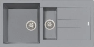 Zlew PLADOS ELEGANCE 99.15 TITANIUM METAL (szary metalik 42) (AM991542) - Zlewozmywaki - miniaturka - grafika 1