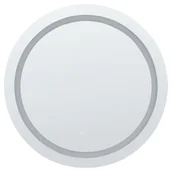 Lustra - Okrągłe lustro ścienne LED ø 79 cm srebrne COURSEULLES - miniaturka - grafika 1