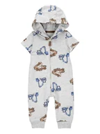 Pajacyki dla niemowląt - carter's Kombinezon w kolorze szarym - miniaturka - grafika 1