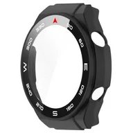Akcesoria do smartwatchy - Bizon Etui Case+Glass Set do Huawei Watch Ultimate, czarne - miniaturka - grafika 1