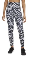 Legginsy - Legginsy Damskie Nike One 7/8 Średni Stan Obcisłe DC5276596 S - miniaturka - grafika 1