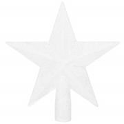 Bombki - Czubek na choinkę 15 cm szpic, gwiazda biała - miniaturka - grafika 1