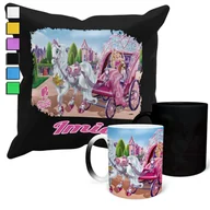 Gadżety dla niej i dla niego - ZESTAW KUBEK MAGICZNY ZMIENIAJĄCY KOLOR + POSZEWKA LALKA KSIĘŻNICZKA + IMIĘ - miniaturka - grafika 1