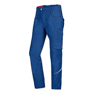 Spodnie męskie - BP 1960-570-0013-39/40l mieszanka materiału ze stretchem spodnie robocze dla mężczyzn, smukła sylwetka z wyższą talią na plecach, 65% poliester / 35% bawełna, królewski niebieski, rozmiar 39/40L - miniaturka - grafika 1