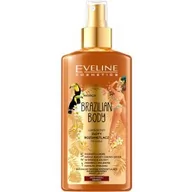 Rozświetlacze do twarzy i ciała - Eveline Brazilian Body Luksusowy Złoty Rozświetlacz do ciała 5w1 - każda karnacja 150ml SO_111009 - miniaturka - grafika 1