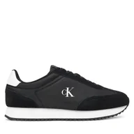 Sneakersy damskie - Sneakersy Calvin Klein Jeans Runner Laceup Mg Nylon Mix YW0YW01828 Czarny - miniaturka - grafika 1