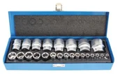Klucze i nasadki - Zestaw Nasadki Calowe 1/4” I 1/2” 24 Szt. Walizka Satra S-MB245 - miniaturka - grafika 1