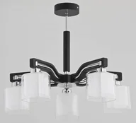 Lampy sufitowe - Alfa Lampa wisząca zwis Consul Venge 5x40W E14 biała, chrom, wenge 21365.02 - miniaturka - grafika 1