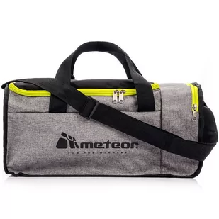 Torba fitness Meteor Nepr 20 l szary melanż/neonowy zielony - Torby sportowe - miniaturka - grafika 1