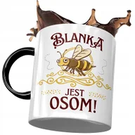 Kubki - Kubek Czarny Dla Blanki Przyjaciółki Na Prezent z Nadrukiem ze Zdjęciem + Opakowanie na prezent (wzór 03) - miniaturka - grafika 1