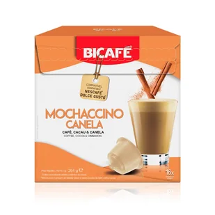 BICAFE Mochaccino Canela kapsułki do Dolce Gusto - 16 kapsułek - Kawa w kapsułkach i saszetkach - miniaturka - grafika 1