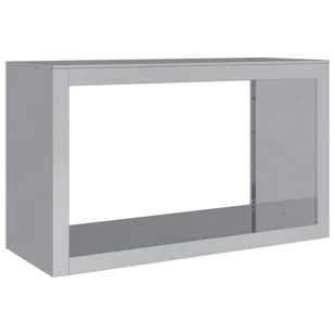 vidaXL Stojak na drewno opałowe, 100x40x60 cm, stal galwanizowana - Wózki magazynowe - miniaturka - grafika 1