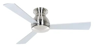 Energooszczędny wentylator sufitowy z pilotem Eco Pallas chromowane łopatki srebrnoszary / drewno wiśniowe 116 cm - Wentylatory sufitowe - miniaturka - grafika 1