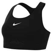 Biustonosze - Nike Damski sportowy biustonosz W Nk Df Swsh Hs Bra, Black/Dk Smoke Grey/, DD0428-010, XL/C - miniaturka - grafika 1