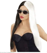 Dodatki do strojów karnawałowych - Widmann 06763 - peruka Demonia, czarna/biała 06763 - miniaturka - grafika 1