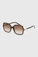 Okulary przeciwsłoneczne - Gucci okulary przeciwsłoneczne damskie kolor brązowy - miniaturka - grafika 1