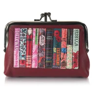 Portfele - Wiśniowa bilonówka damska Literatura Yoshi Y1328 - miniaturka - grafika 1