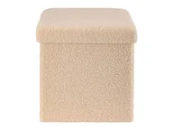 Pufy i podnóżki - LIVARNO home Puf z pojemnikiem do przechowywania (Beżowy) - miniaturka - grafika 1