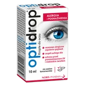 Krople do oczu - Optidrop Alergia i Podrażnienia, krople do oczu, 10 ml - miniaturka - grafika 1