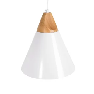 Beliani Lampa wisząca Lampa wisząca metalowa biała ALBANO 69510 - Lampy sufitowe - miniaturka - grafika 1