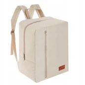 Plecaki - PLECAK DO SAMOLOTU BEŻOWY WIZZ AIR RYANAIR 40X30X20CM BAGAŻ PODRĘCZNY - miniaturka - grafika 1