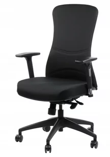Fotel biurowy, krzesło biurowe Krzesło Biurowe Obrotowe Kenton Do Biurka Czarny - Fotele i krzesła biurowe - miniaturka - grafika 3