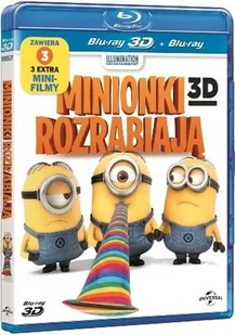 Universal Pictures Minionki rozrabiają 3D + 2D - Filmy animowane Blu-Ray - miniaturka - grafika 1
