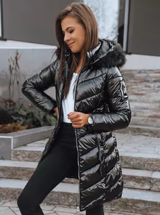 Kurtka damska pikowana JOVI czarna Dstreet TY2441-L - Kurtki damskie - miniaturka - grafika 1