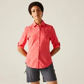 Koszule damskie - Regatta Damska koszula lekka Kinnis przeciw insektom Różowy, Rozmiar: 46 - miniaturka - grafika 1