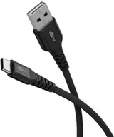 Kable USB - Super miękki kabel tekstylny USB-C z metalowymi złączami, 3 m, czarny - Długość kabla 3 m - miniaturka - grafika 1