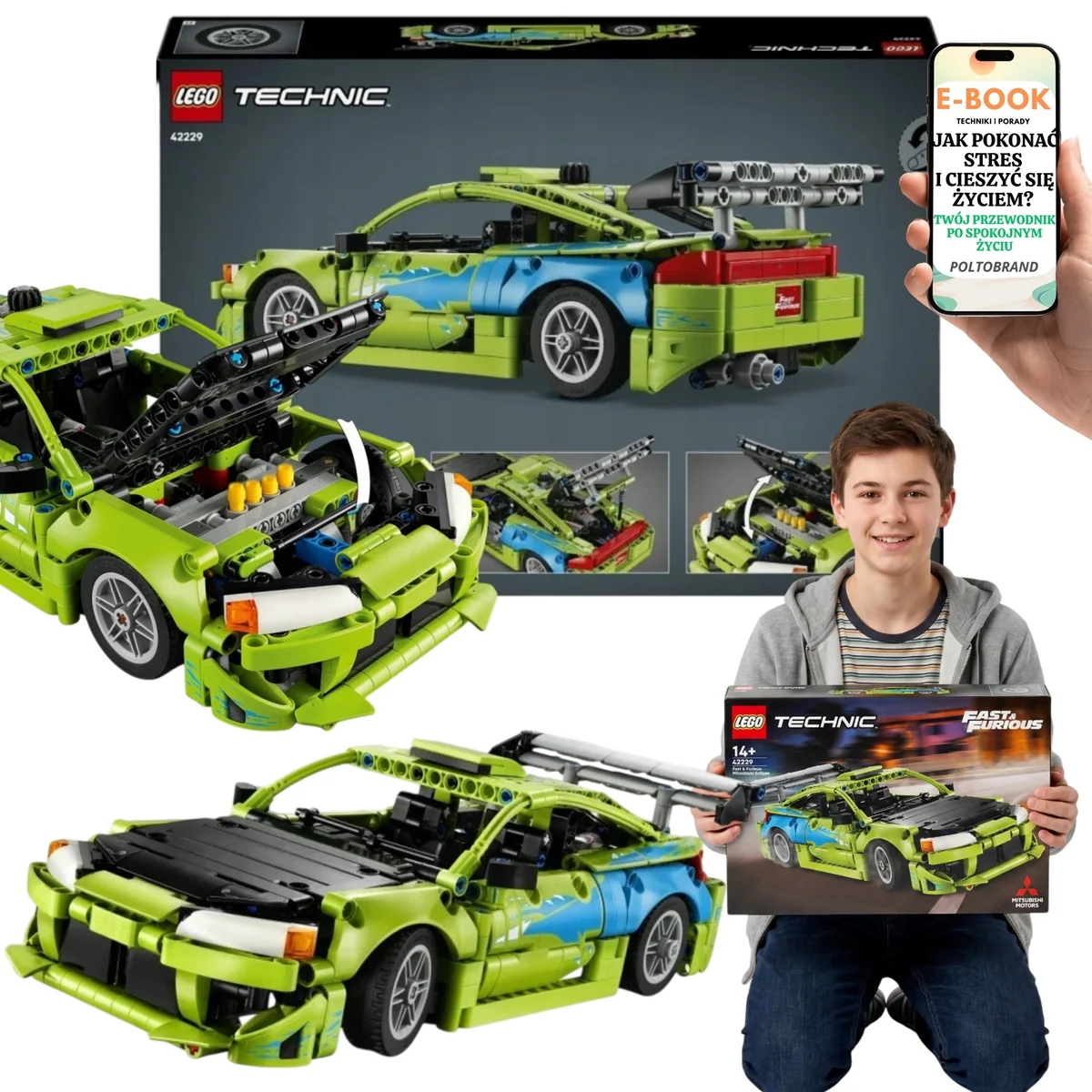 LEGO TECHNIC Mitsubishi Eclipse Szybcy i Wściekli 42229
