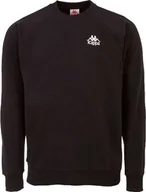 Bluzy męskie - Kappa Kappa Taule Sweatshirt 705421-19-4006 czarne L - miniaturka - grafika 1