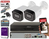 Zestawy do monitoringu - 2 kamery z rejestratorem Dahua HAC-HFW1800TL-A-0360B 8MPx Wizsense Mikrofon - miniaturka - grafika 1