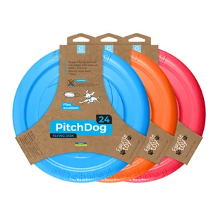 Interaktywna Zabawka - Latający Dysk  Frisbee Pitchdog, 24 Cm Pomarańczowy - Zabawki dla psów - miniaturka - grafika 1