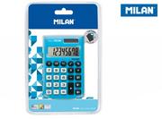 Artykuły biurowe - Kalkulator Milan kieszonkowy touch z satynową matową powłoką w dotyku jak gumka na blistrze - miniaturka - grafika 1