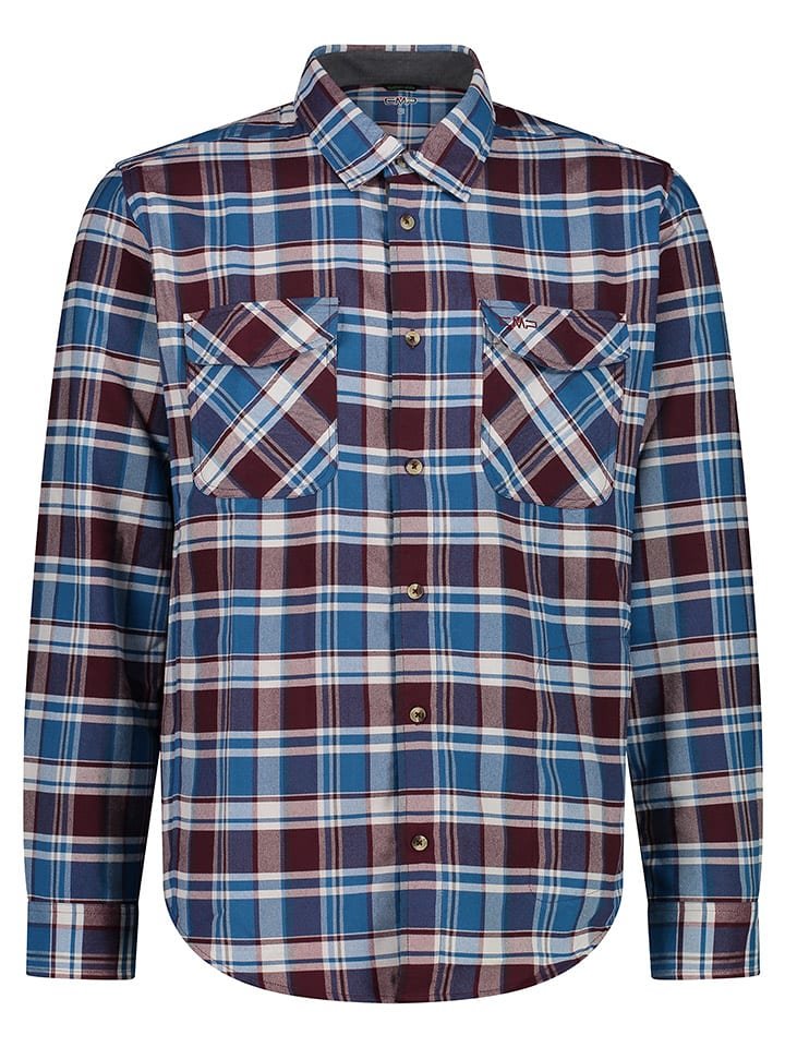 cmp Koszula funkcyjna w kolorze niebiesko-czerwonym