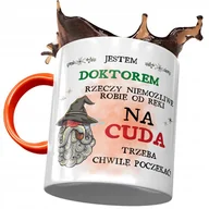 Kubki - Kubek Pomarańczowy dla Doktora Jestem Doktorem z Nadrukiem ze Zdjęciem+ Opakowanie na prezent (wzór 01) - miniaturka - grafika 1