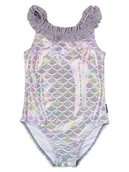 Stroje kąpielowe dla dziewczynek - mikk-line Strój kąpielowy ze wzorem - miniaturka - grafika 1