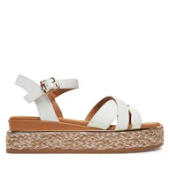 Espadryle damskie - Espadryle Tommy Hilfiger T3A2-33790-0371 S Biały - miniaturka - grafika 1
