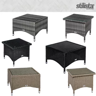 STOLIK OGRODOWY KAWOWY 50X50 TECHNORATTAN TARAS - Ławy i stoliki kawowe - miniaturka - grafika 5