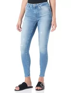 Spodnie damskie - ONLY jeansy damskie power, Light Medium Blue Denim, M - miniaturka - grafika 1