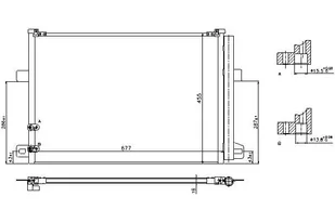 NISSENS CHŁODNICA KLIMATYZACJI 940225 VW AMAROK 10 940225 - Chłodnice - miniaturka - grafika 1