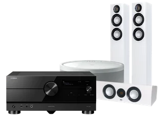 Kino domowe Yamaha RX-A4A (czarny) + Carina FS247 (biały) + CC 241 (biały) + MusicCast 50 (biały) - Kino domowe - miniaturka - grafika 1