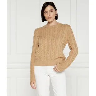 Marc Cain Wełniany sweter | Regular Fit - Swetry damskie - miniaturka - grafika 1